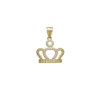 Zirconia Crown Pendant (14K)