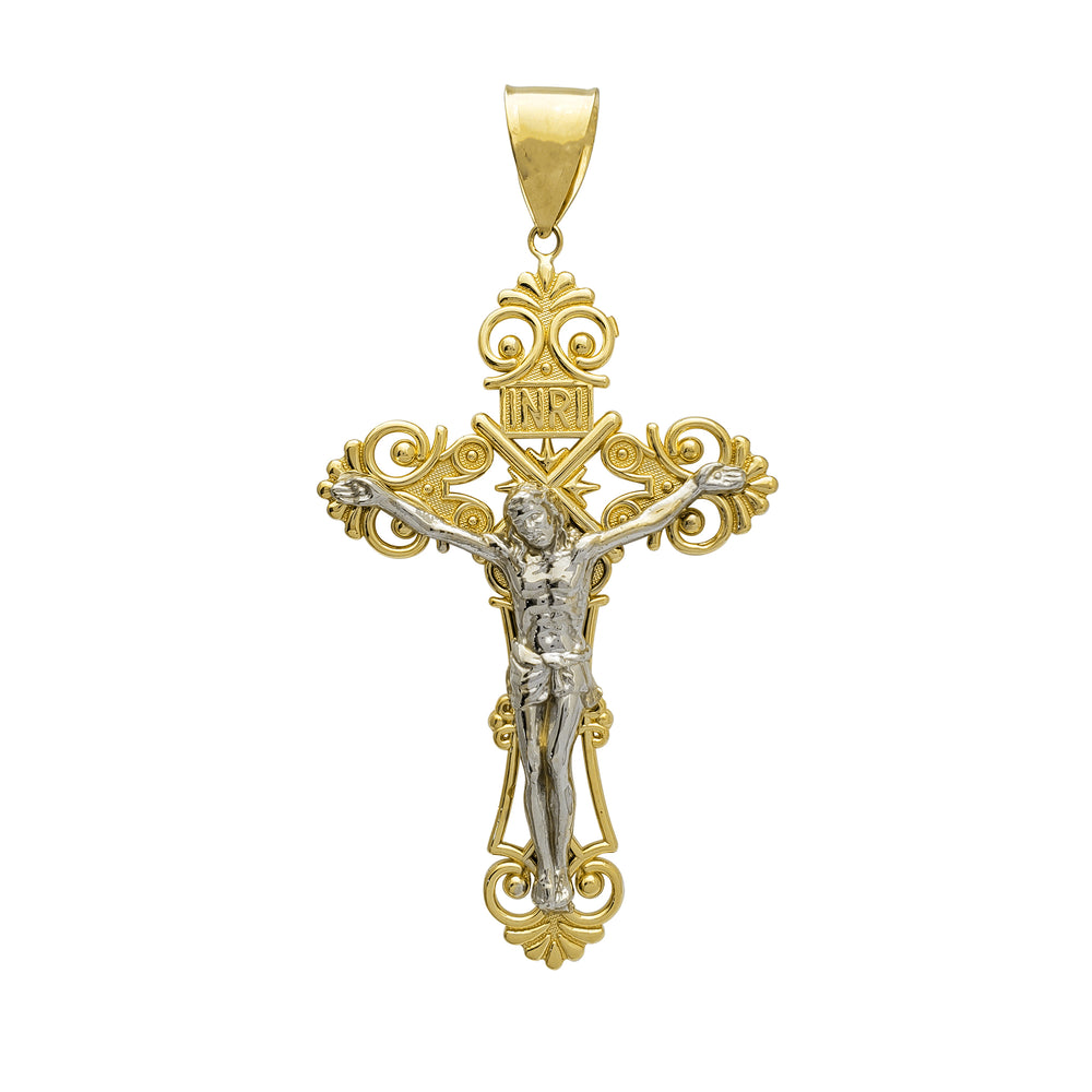 Filigree Crucifix Pendant (14K)