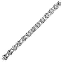 Diamond Tapered Baguette Men's Bracelet (14K).