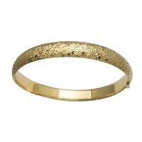 Diamond-Cuts Faceted Bangle Bracelet (14K) Popular Jewelry New York