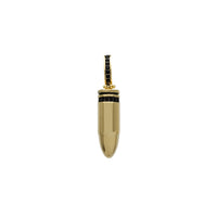 Black Zirconia 3D Bullet Pendant (14K) Popular Jewelry New York