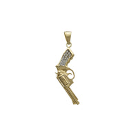 Zirconia Anaconda Handgun Pendant (14K) Popular Jewelry New York