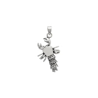 Silver Antique-Finish 3D Lobster Pendant (Silver) Popular Jewelry New York