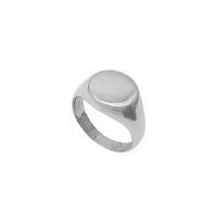 Hollow Round Signet Ring (Silver) Popular Jewelry New York