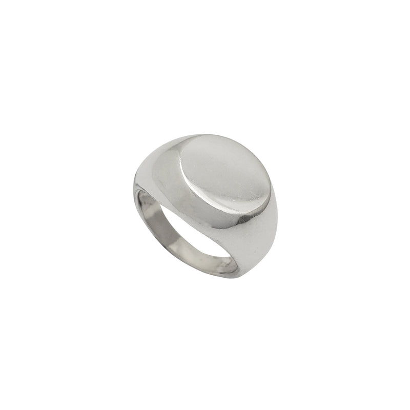 Round Signet Ring (Silver)