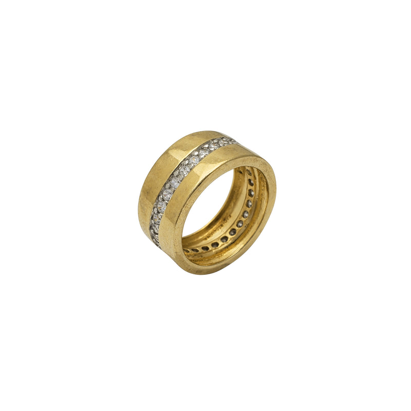 Zirconia Band Ring (Silver)