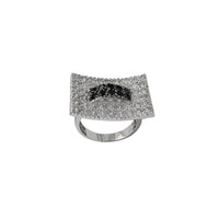 Zirconia Lady Fancy Square Ring (Silver)