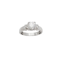 Zirconia Engagement Ring (Silver)