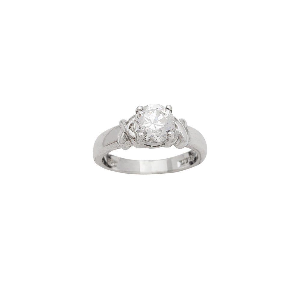 Zirconia Engagement Ring (Silver)