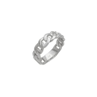 [5.5 mm] Solid Miami Cuban Band Ring (Silver)