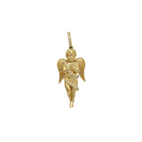 Dimanta mazuļa eņģeļa kulons (14K) Popular Jewelry NY