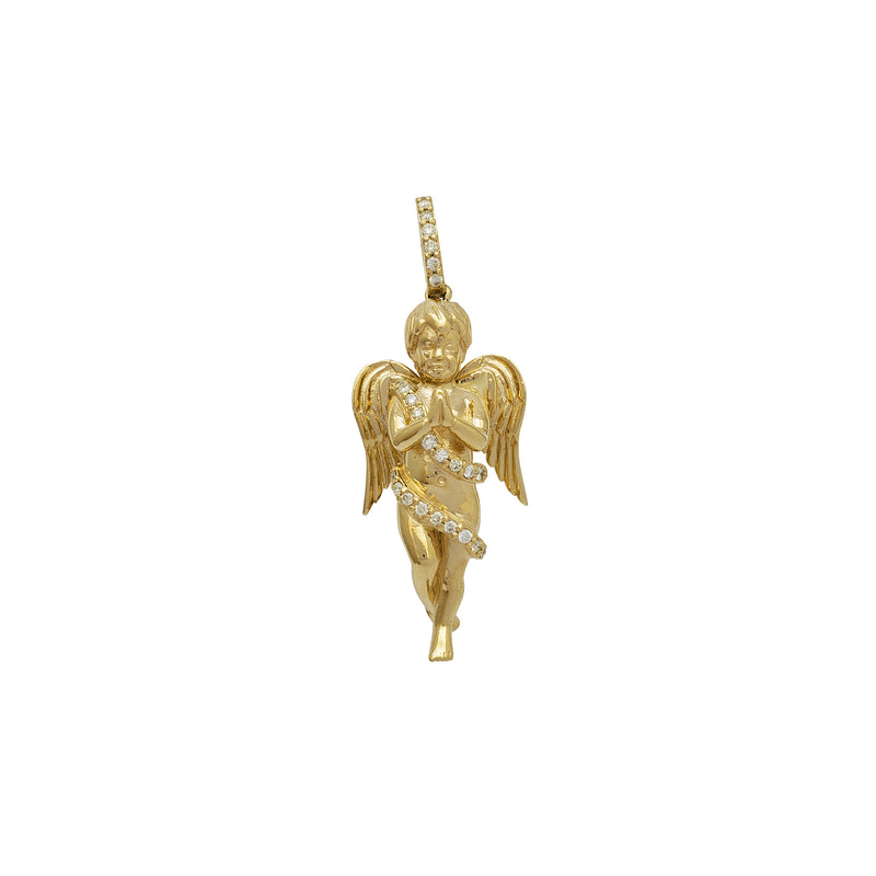 Diamond Baby Angel Pendant (14K) Popular Jewelry New York