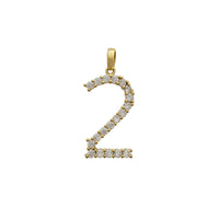 Zirconia Numbers Pendant (10K)