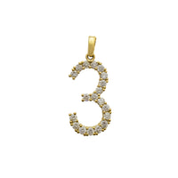 Zirconia Numbers Pendant (10K)