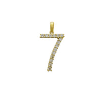 Zirconia Numbers Pendant (10K)