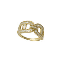 Zirconia Baguette Mariner Ring (14K)