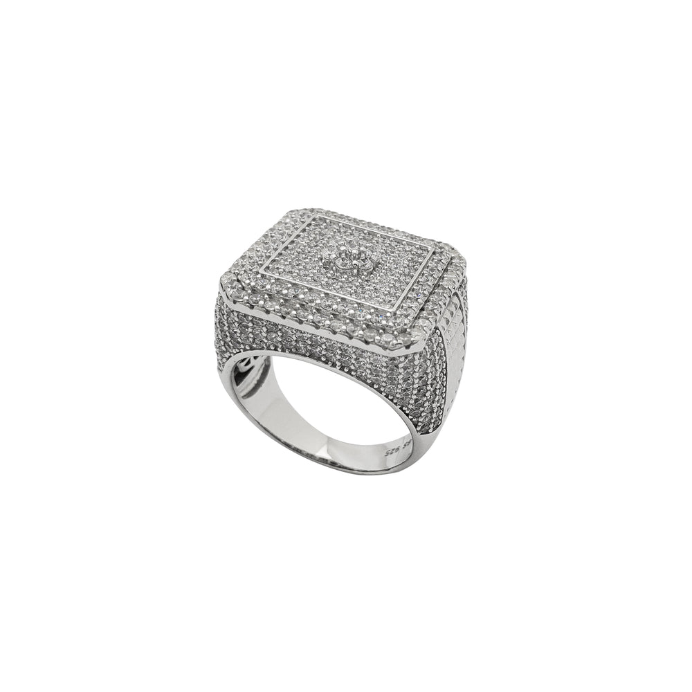 Icy Icy Square Ring (Silver)