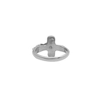 Sideways Crucifix Ring (Silver)