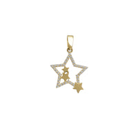 Zirconia Outlined Star Pendant (14K)