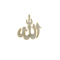 Diamond Iced-Out Allah Pendant (10K)