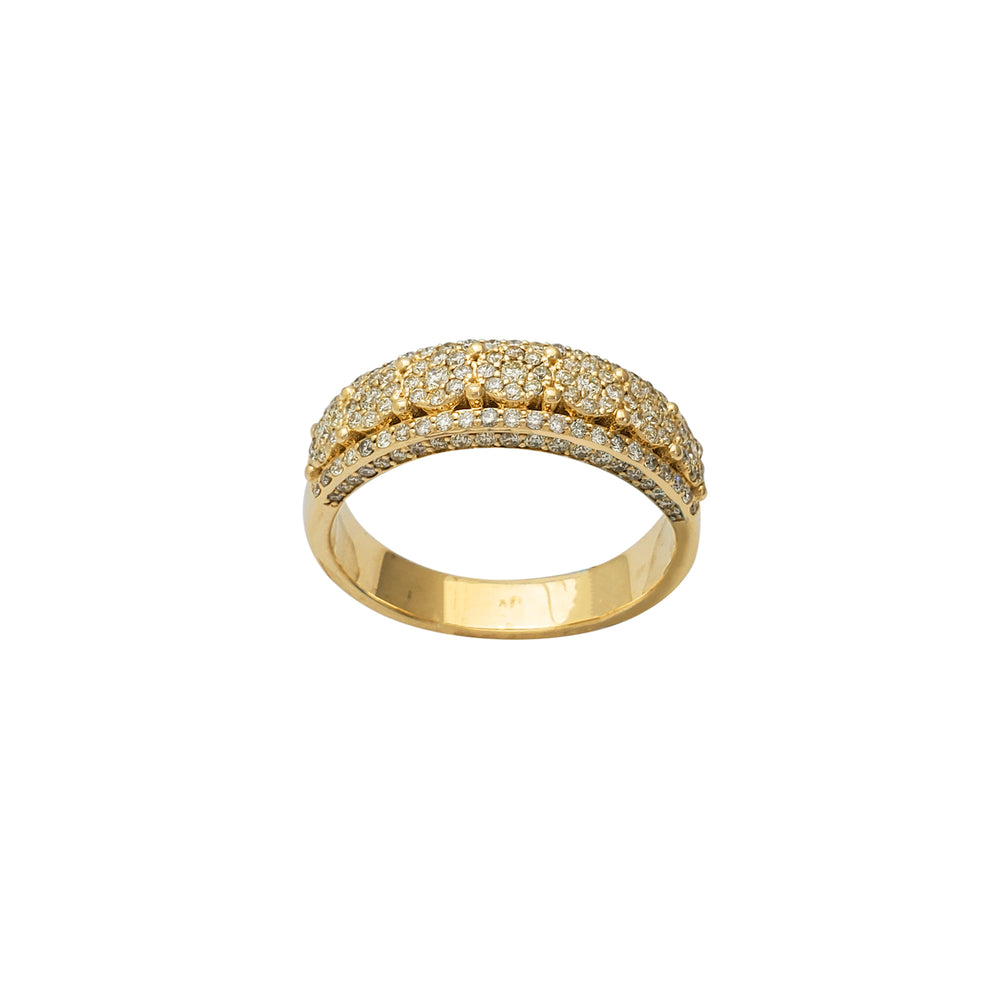 Diamond Round Pave Band Ring (14K)