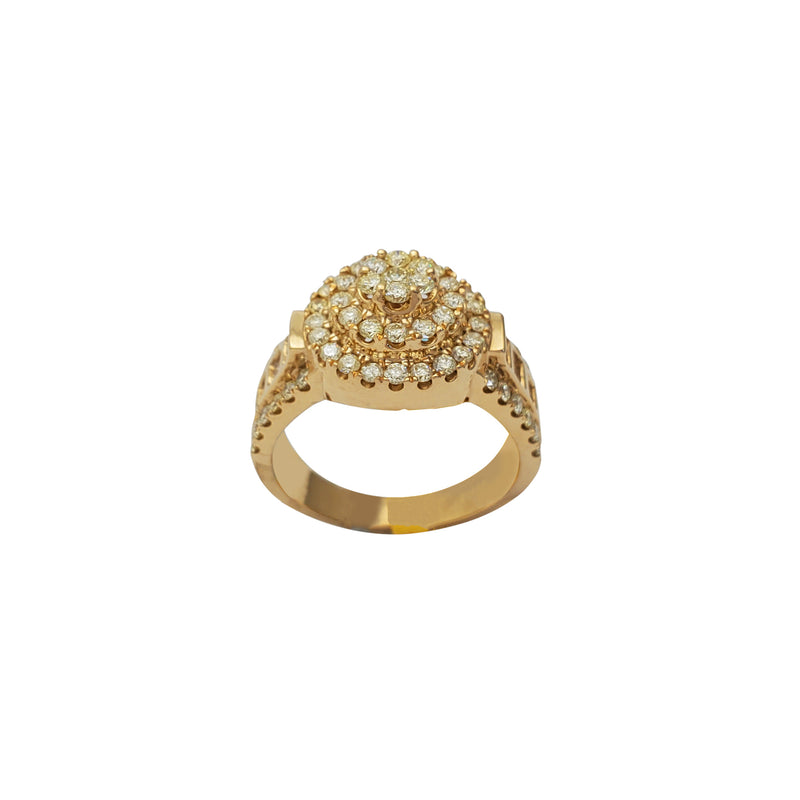 Diamond Baguette & Round Engagement Lady Ring (14K)