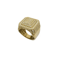 Diamond Octagon Men's Ring (14K)