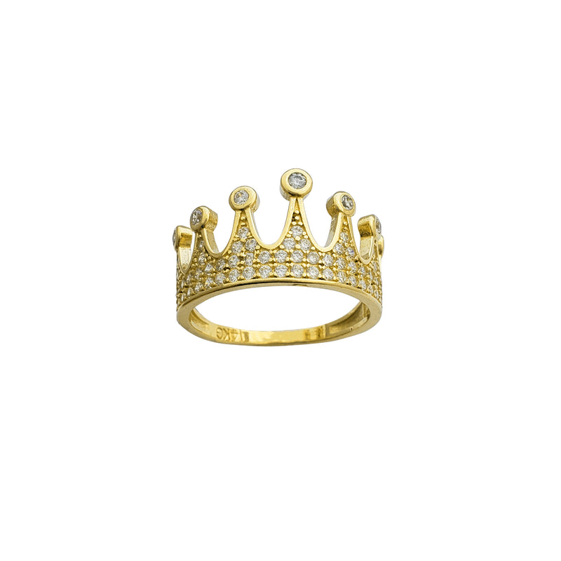 Zirconia Crown Ring (14K)