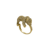 Zirconia Icy Panther Ring (14K)