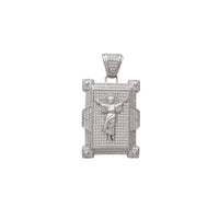 Zirconia Divine-Child Rectangle Pendant (Silver)