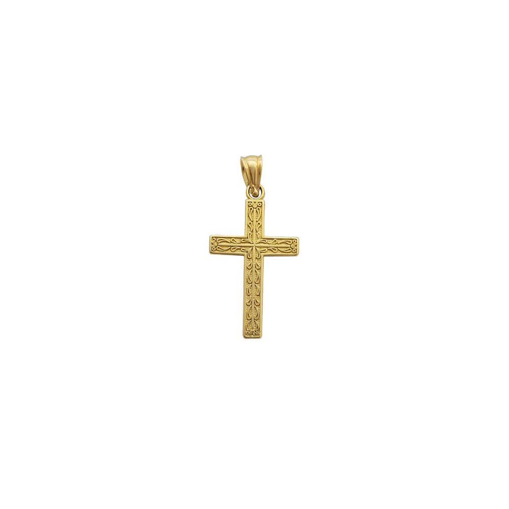 Textured Cross Pendant (14K)