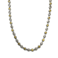 Zirconia Bezel Necklace (Silver)
