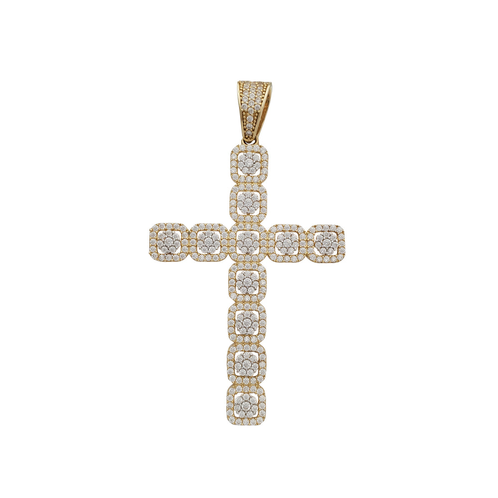 Zirconia Cross Pendant (14K)