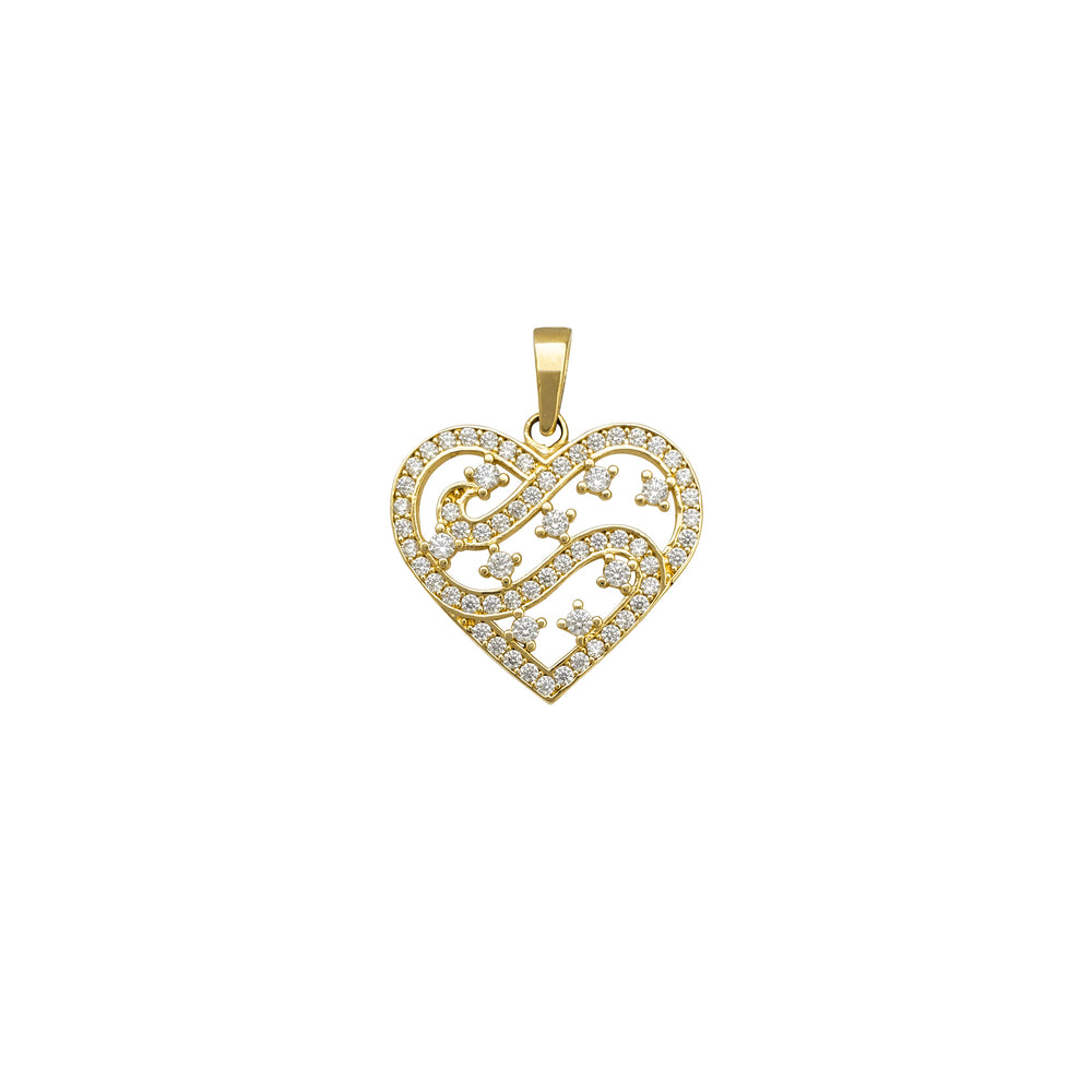Zirconia Heart Pendant (14K)
