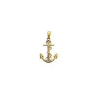 Two-Tone Anchor w/ Rope Pendant (14K)