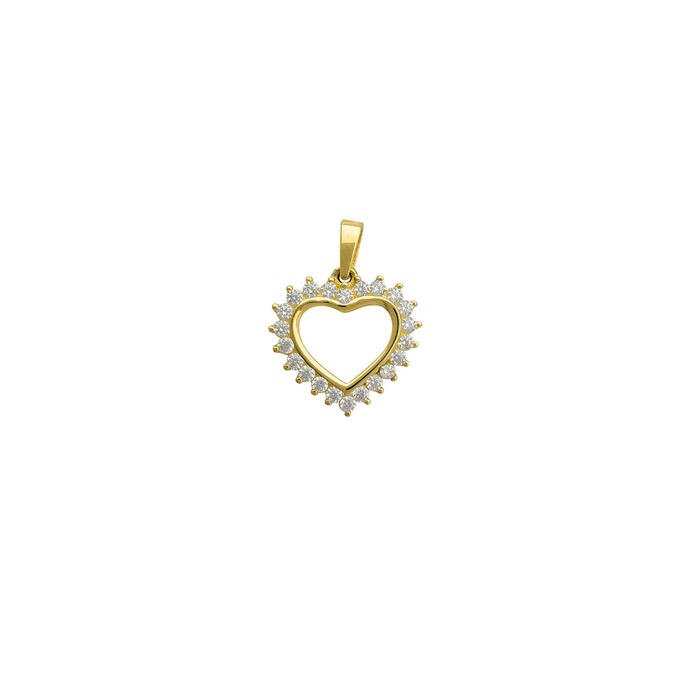 Zirconia Heart Pendant (14K)
