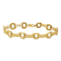 Fancy Texture Bracelet (14K).