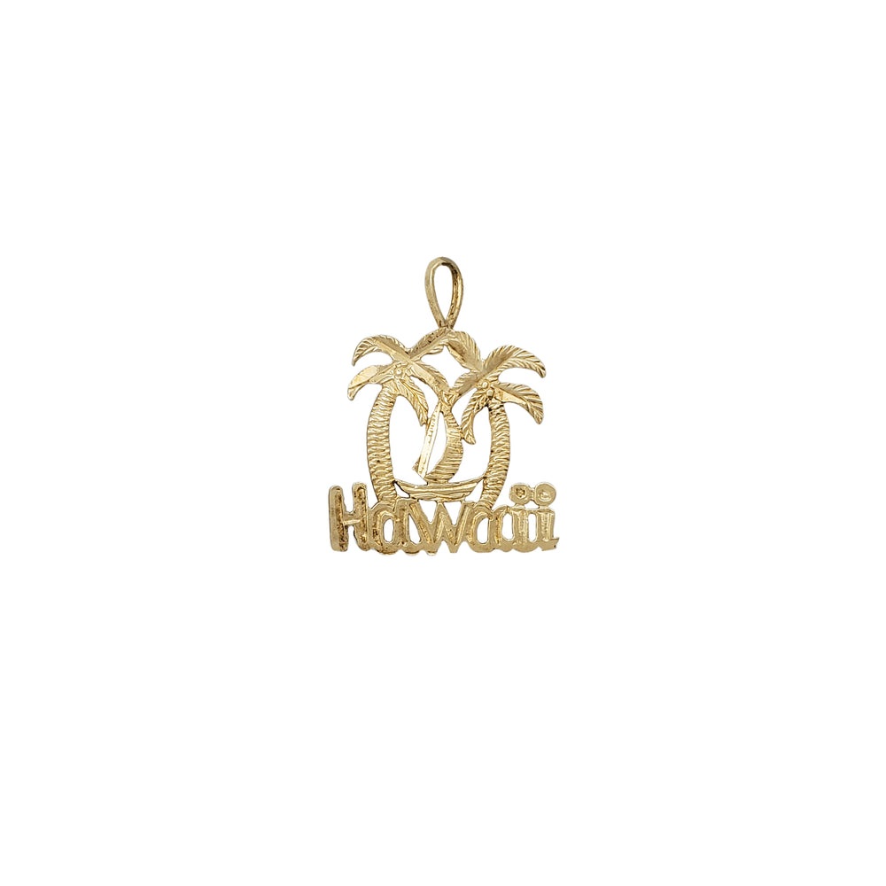 Hawaii Palm Tree Pendant (14K)