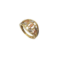 Zirconia Tricolor 7 Potencia Ring (14K)