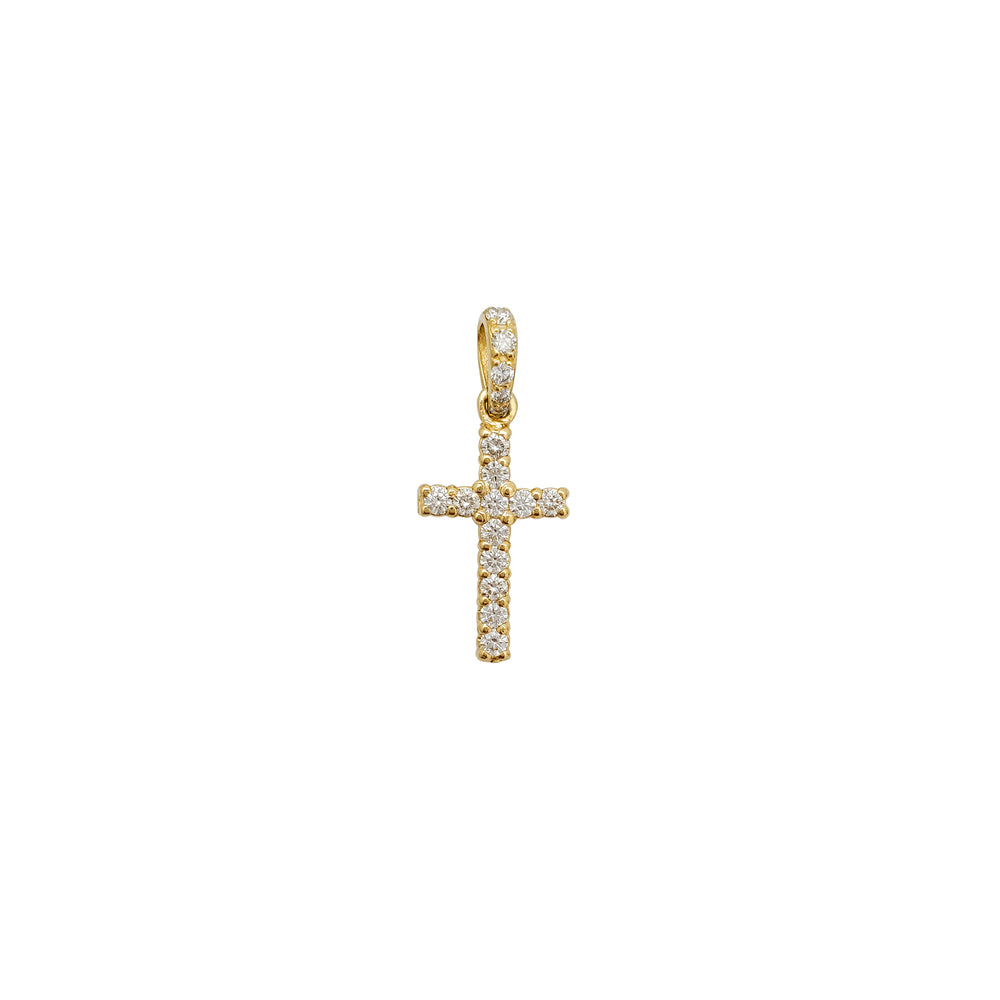 Diamond Cross Pendant (14K)