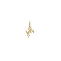 Lightweight Puffy Horse Pendant (14K)