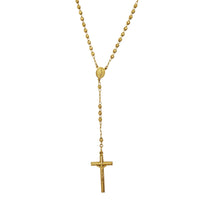 [Disco-Cheka] Crucifix Rosary Necklace (14K)