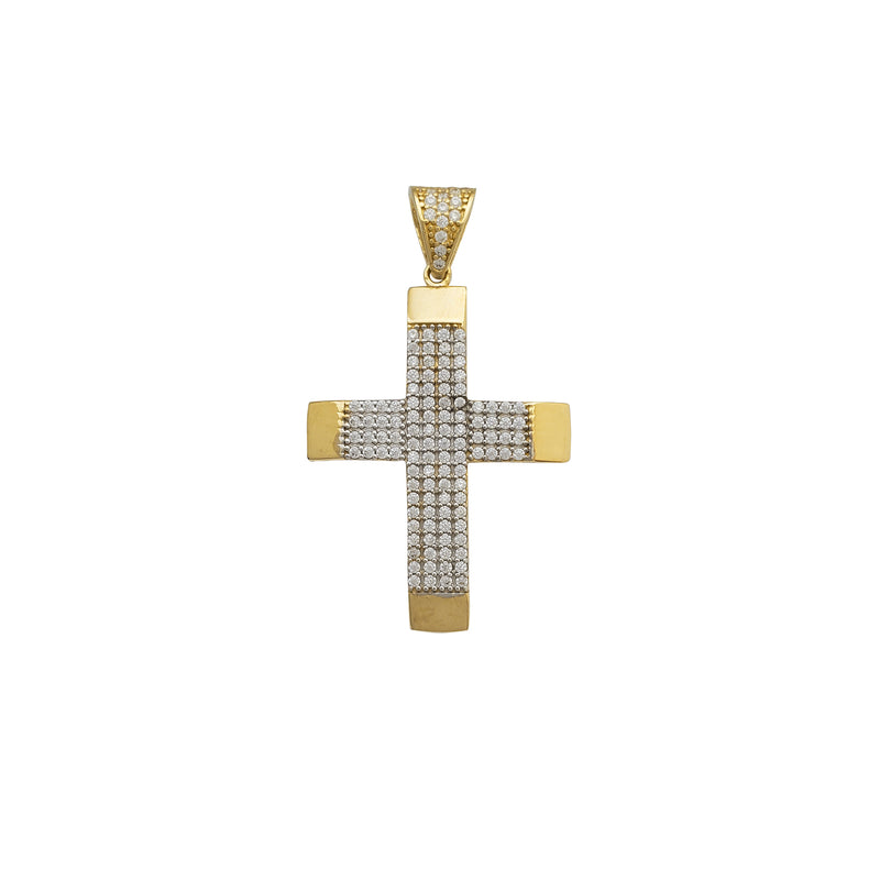 Zirconia Cross Pendant (14K)