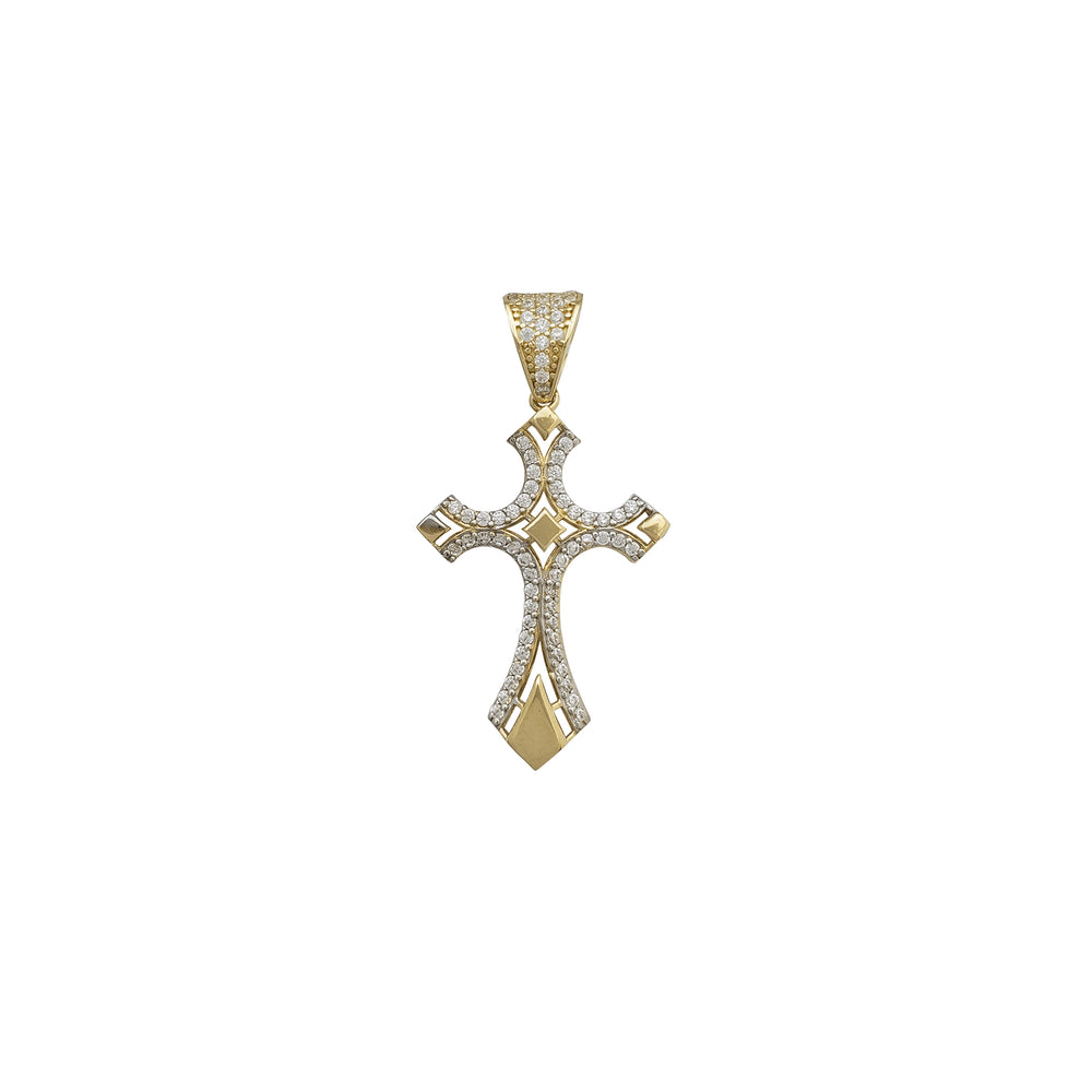 Zirconia Cross Pendant (14K)