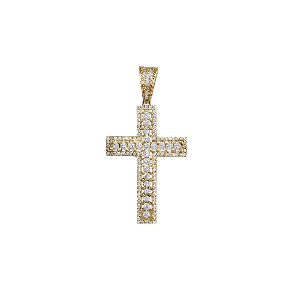 Zirconia Cross Pendant (14K)