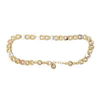 Zirconia Tricolor Fancy Bracelet (14K)