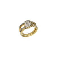 Diamentowy dwuczęściowy pierścionek zaręczynowy (10 tys.)
