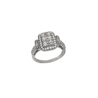 I-Diamond Halo Engagement Ring (14K)