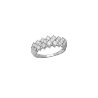 Diamond Cluster Band Ring (14K)
