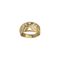 Outline Leaf Pattern Ring (14K)